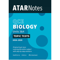 ATAR Notes QCE Biology 3&4 Topic Tests (2026-2028)
