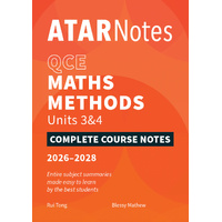 ATAR Notes QCE Maths Methods 3&4 (2026-2028)