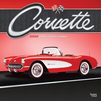 2022 Calendar Corvette Official 16-Month Square Wall Foil by Browntrout BT40411