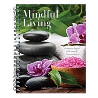 2022 Diary Mindful Living Weekly Desk Planner by Browntrout BT41470