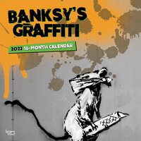 2022 Calendar Banksy's Graffiti 16-Month Square Wall by Browntrout BT41784