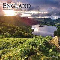 2022 Calendar England 16-Month Square Wall by Browntrout BT44068