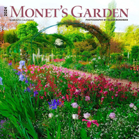 2024 Calendar Monet's Garden 16-Month Square Wall Browntrout BT64066