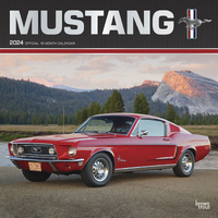 2024 Calendar Mustang Official 16-Month Square Wall Browntrout BT66695