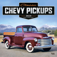 2024 Calendar Classic Chevy Pickups Official 16-Month Square Wall BT66749