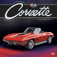 2024 Calendar Corvette Official 16-Month Square Wall Browntrout BT66770