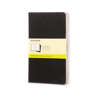 Moleskine Cahier Journal, Set of 3, Large, PLAIN, Black - NEW - Free Shipping