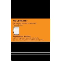 Moleskine Classic Notebook Pocket Reporter - Black, Ruled, Hard Cover