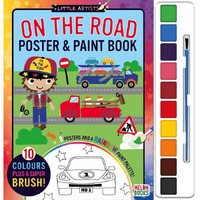 Little Artists: Poster & Paint Books - On The Road