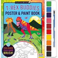 Little Artists: Poster & Paint Books - T-Rex Buddies