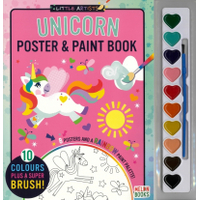 Little Artists: Poster & Paint Books - Unicorns
