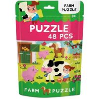 48 Piece Jigsaw Puzzle Bag: Farm Puzzle Kids Toys Games
