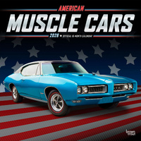 2026 Calendar American Muscle Cars Official 16-Month Square Wall, BrownTrout BT01322