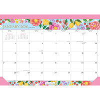 2026 Calendar Bonnie Marcus  Desk Pad, BrownTrout BT01513