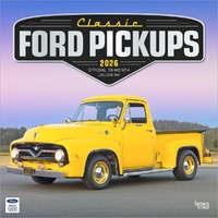 2026 Calendar Classic Ford Pickups Official 16-Month Square Wall, BrownTrout BT01612