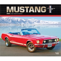 2026 Calendar Ford Mustang Official 16-Month Deluxe Wall, BrownTrout BT01643
