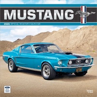 2026 Calendar Ford Mustang Official 16-Month Square Wall, BrownTrout BT01650
