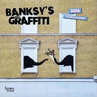 2026 Calendar Banksy's Graffiti 16-Month Mini Wall, BrownTrout BT01667
