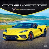 2026 Calendar Corvette Official 16-Month Square Wall, BrownTrout BT01728