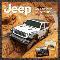 2026 Calendar Jeep Official 16-Month Square Wall, BrownTrout BT01780