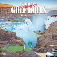 2026 Calendar World's Toughest Golf Holes 16-Month Square Wall, BrownTrout BT01902
