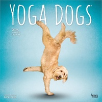 2026 Calendar Yoga Dogs 16-Month Square Wall, BrownTrout BT01933