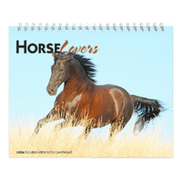 2026 Calendar Horse Lovers Double-View Desk Easel, BrownTrout BT03685