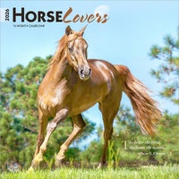 2026 Calendar Horse Lovers 16-Month Square Wall, BrownTrout BT03739