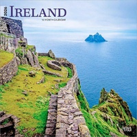 2026 Calendar Ireland 16-Month Square Wall, BrownTrout BT03937