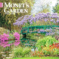 2026 Calendar Monet's Garden 16-Month Square Wall, BrownTrout BT04675
