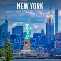2026 Calendar New York City 16-Month Square Wall, BrownTrout BT04873