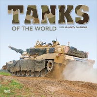 2026 Calendar Tanks of the World 16-Month Square Wall, BrownTrout BT05771