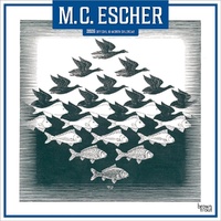 2026 Calendar M.C. Escher Official 16-Month Square Wall, BrownTrout BT07065