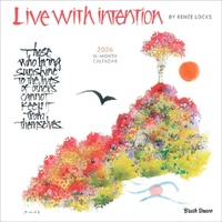 2026 Calendar Brush Dance Live with Intention 16-Month Square Wall, BrownTrout BT07225