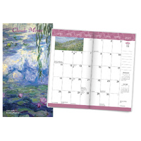 2027-2028 2-Year Planner Claude Monet Pocket Month to View, Browntrout BT10140