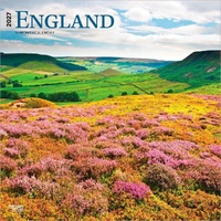 2027 16-Month Calendar England Square Wall, Browntrout BT11093