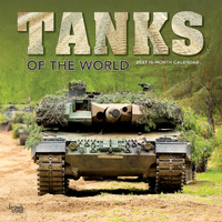 2027 16-Month Calendar Tanks of the World Square Wall, Browntrout BT11260