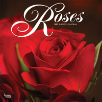 2027 16-Month Calendar Roses Square Wall, Browntrout BT11345