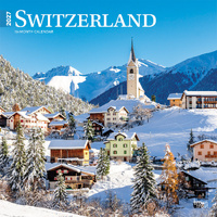 2027 16-Month Calendar Switzerland Square Wall, Browntrout BT11710
