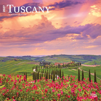 2027 16-Month Calendar Tuscany Square Wall, Browntrout BT11734