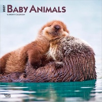 2027 16-Month Calendar Baby Animals Square Wall, Browntrout BT11840