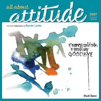 2027 16-Month Calendar Brush Dance All About Attitude Wrap Square Wall, Browntrout BT12878