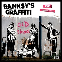 2027 16-Month Calendar Banksy's Graffiti Mini Wall, Browntrout BT12991