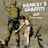 2027 16-Month Calendar Banksy's Graffiti Square Wall, Browntrout BT13011