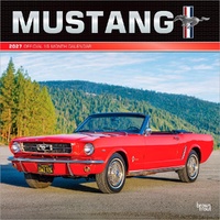 2027 16-Month Calendar Ford Mustang Square Wall, Browntrout BT13257