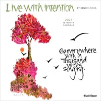 2027 16-Month Calendar Brush Dance Live with Intention Square Wall, Browntrout BT13318