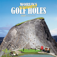 2027 16-Month Calendar World's Toughest Golf Holes Square Wall, Browntrout BT13493