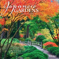 2027 16-Month Calendar Brush Dance Japanese Gardens Square Wall, Browntrout BT13981