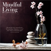 2027 16-Month Calendar Brush Dance Mindful Living Square Wall, Browntrout BT13998