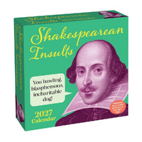 2027 Calendar Shakespearean Insults Day-to-Day Boxed, Andrews McMeel AM06756